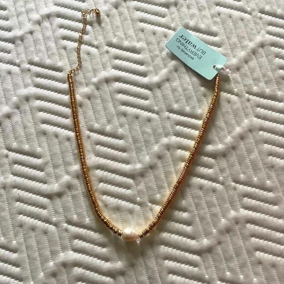 Gold & Pearl necklace - Picture 2 of 2